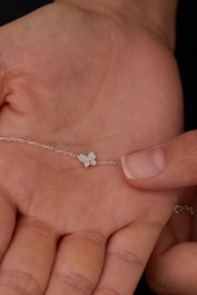 Heliophilia Silver Tobillera de Plata de Ley 925 con Rodio